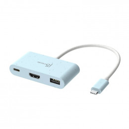 J5create USB-C 3-in-1 1xHDMI + 1xUSB 3.2 + 1xUSB-C PD100W blue (JCA379EC-N)
