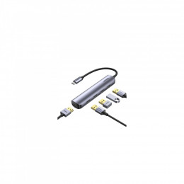 Ugreen USB-C to 4xUSB 3.0 + HDMI CM417 gray (20197)