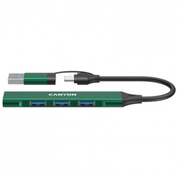USB Type-C Canyon DS-02 4-в-1 Green (CNS-TDS02GR)
