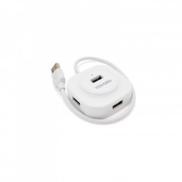VEGGIEG USB 2.0 to 4xUSB 0.3m white (V-U2407)