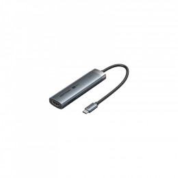 Vention USB-C 5-in-1 3xUSB 3.0 + HDMI 4K60Hz + USB-C PD100W gray (TGMHB)