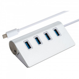Vinga Type-C to 4*USB3.0 1.0m cable aluminium (VCPHCU304)