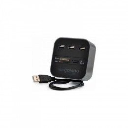 Voltronic USB 2.0 to 3xUSB 2.0 + SD/MMC/TF/M2 black (CUB3-B)