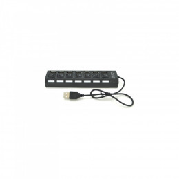Voltronic USB 2.0 to 7xUSB with switches black (YT-H7SHS-B)