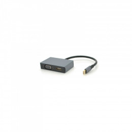 Voltronic USB-C 2-in-1 HDMI + VGA 0.23m silver (YT-HTC2in1)