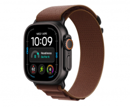 Watch Ultra 4 LTE 49mm Black Titanium w. Burgundy A. Loop - L MJC24