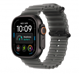 Watch Ultra 4 LTE 49mm Black Titanium w. Translucent Black Ocean Band MJAY4