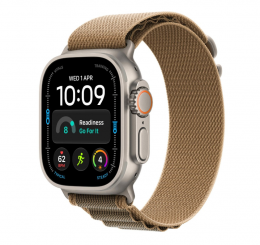 Watch Ultra 4 LTE 49mm Natural Titanium w. Desert A. Loop - L MJAG4