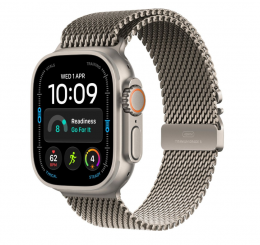 Watch Ultra 4 LTE 49mm Natural Titanium w. Natural Tit. Milanese Loop - L MJAA4