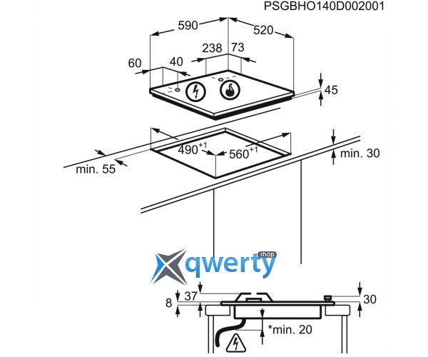 ELECTROLUX CGS6436BX