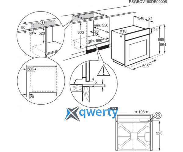 Духовой шкаф electrolux okc8p39wx