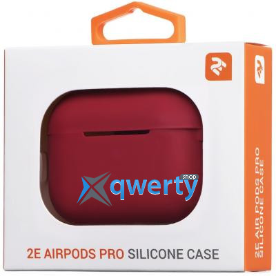 2E для Apple AirPods Pro Pure Color Silicone 2.5 мм Cherry red (2E-PODSPR-IBPCS-2.5-CHR)