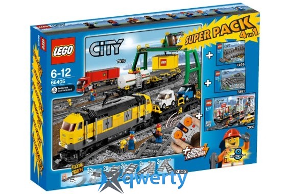 Lego Железная дорога 4в1 (66405) Одесса, купить Lego City в Одессе
