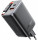 ACEFAST A111 PD67W GaN charger 2xType-C 1xUSB with retractable cable Black (6974316284062)