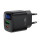 Acefast A116 PD35W GaN charger (USB-A+USB-C) with digital display Black (6974316284468