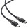 ACEFAST C10-03 Type-C to Type-C 3A, 60W, 1.2m, silicone, zinc connectors, Black