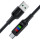 ACEFAST C7-04 USB to Type-C 3A, 1.2m, nylon, zinc connectors, LED, Black