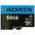 microSD 64GB ADATA Premier UHS-I Class 10 V10 A1 +SD адаптер (AUSDX64GUICL10A1-RA1) 4713218461933