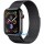 Apple Watch Series 4 GPS + LTE (MTV62) 44mm Space Black Stainless Steel Case with Space Black Milanese Loop