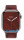 Apple Watch Series 7 Hermès GPS + Cellular, 41mm Silver Stainless Steel Case (MKLK3) with Rouge H/Noir Swift Leather (MKFU3)