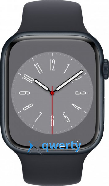 Apple Watch Series 8 GPS 45mm Midnight Aluminum Case w. Midnight Sport Band (MNP13) 