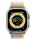 Apple Watch Ultra GPS + Cellular 49mm Titanium Case with Yellow/Beige Trail Loop - M/L (MQF23/MQFU3)