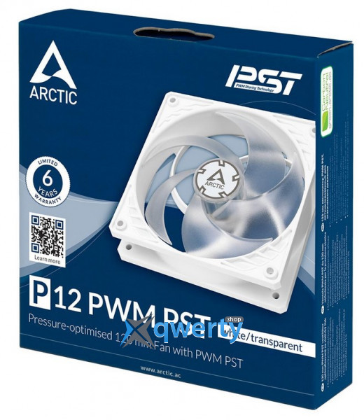 Arctic P12 PWM PST White (ACFAN00170A)