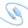 Baseus Jelly Liquid Silica Gel Fast Charging Data Cable USB to iP 2.4A 2m Blue