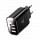 Baseus Mirror LED Display EU Charger 3 USB Black (CCALL-BH01)