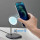 Baseus Swan Magnetic Desktop Bracket Wireless Charger Suit for iPhone 12 Black (WXSW-01)