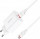 BOROFONE BA21A Long journey single port QC3.0 charger set(Type-C) 18W White (6931474702487)