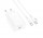BOROFONE BA21A Pro Long journey single port PD20W charger set Type-C to Type-C White (6941991111426)