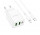 BOROFONE BA70A Quick three-port PD20W 1xType-C 2xUSB charger set Type-C to Lightning cable White (6941991101410)
