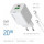 ColorWay GaN Mini 20W PD Port PPS USB (Type-C PD + USB QC4.0) White (CW-CHS062PDC-WT) + кабель Type-C