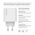 ColorWay GaN Mini 50W PD Port PPS USB (Type-C PD 30W + Type-C PD 20W) White (CW-CHS050PD-WT)