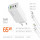 ColorWay GaN Mini 65W PD Port PPS USB (USB-2C1A) White (CW-CHS058PDCL-WT) + кабель Type-C&Lightning