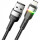 Essager Colorful LED USB Cable Fast Charging 2.4A USB-A to Lightning 2m black (EXCL-XCDA01)