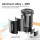 Essager Gyroscope Mini Charger USB-A + Type-C 30W Black (ECCAC-TL01)