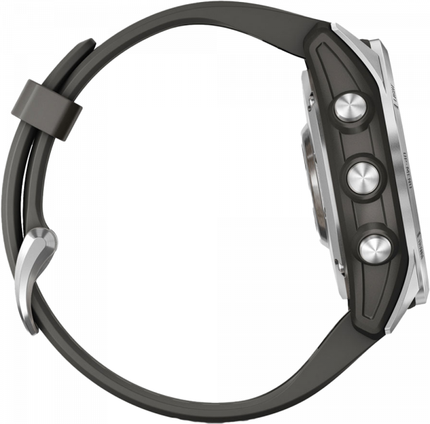 Montre GPS Garmin Fenix 7S 42 Mm - Blanc/Argent, Occasion, écran Rayé - Comprend Câble Charge