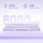 GravaStar Mercury K1 80keys, GravaStar x Kailh Cheery Pink, EN, BT/WL/USB, Lavender Purple (GSK1_PL)
