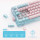 GravaStar Mercury K1 Lite 80keys, GravaStar x BSUN Grey, BT/WL/USB, Lumen Rose (GSK1LITE_PM_PNK)