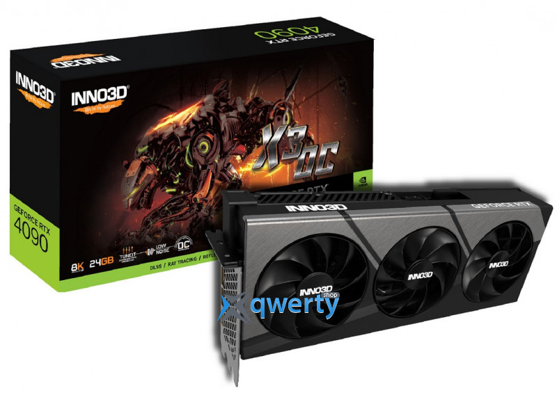 Inno3D GeForce RTX 4090 X3 OC 24GB GDDR6X 384bit (2235/21000