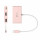 J5create USB-C 3-in-1 1xHDMI + 1xUSB 3.2 + 1xUSB-C PD100W pink (JCA379ER-N)