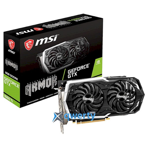 MSI PCIEx GeForce GTX 1660 Ti Armor 6G 6GB GDDR6 (192bit