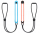 NINTENDO Switch 2 Joy-Con Light Blue / Light Red Wrist Strap Pair
