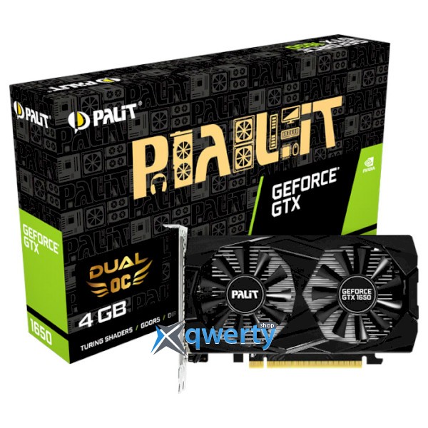 PALIT GeForce GTX 1650 4GB GDDR5 128-bit Dual OC (1815/8000