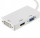 PowerPlant (CA910946) miniDisplayPort(Thunderbolt)-HDMI, DVI, VGA, 0.2 м, White