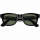 RAY-BAN Meta Wayfarer Shiny Black Frame Green Lenses (RW4006 601/71 50-22)