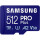 Samsung 512 GB microSDXC Pro Plus UHS-I U3 V30 A2 Class 10 + SD-adap (MB-MD512SA/EU)