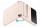 Samsung Flip 4 Flap Leather Cover (EF-VF721LPEGUA) Peach